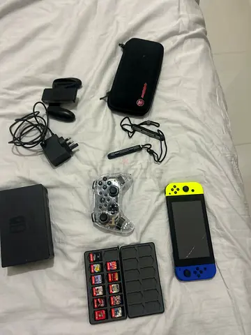 Nintendo switch + accessories and games