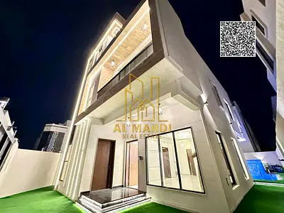 فيلا 3 طوابق للبيع في الباهية عجمان | 5 غرف ماستر + مسبح | تشطيب سوبر ديلوكس | شامل رسوم التسجيل