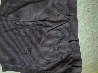 Dark grey pinstripe mens formal trousers - size XL