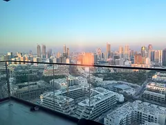 High-Floor 1BR | Downtown &amp; Marina Skyline View | Binghatti Corner JVC