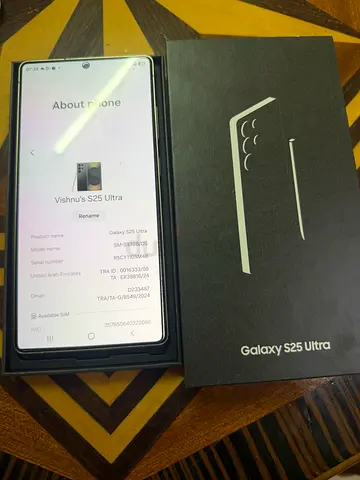 Samsung s25 ultra 1TB with Samsung care plus
