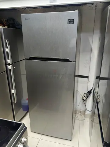 Samsung Silver Double-Door Fridge - Good Condition