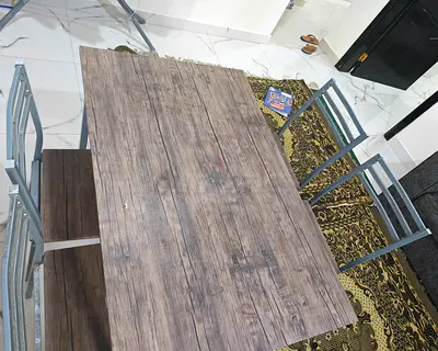 Modern 4-Seater Dining Table with 4 Chairs – Well Maintained
