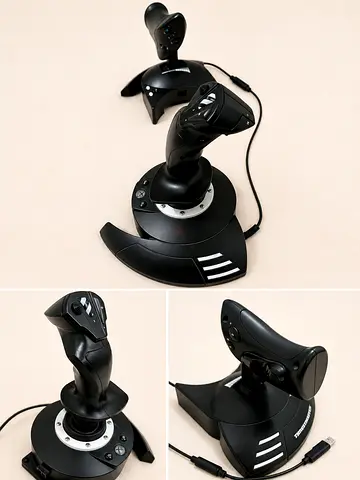Thrustmaster T.Flight HOTAS X, Joystick and Throttle With Dual Rudder System-Good Working Condition