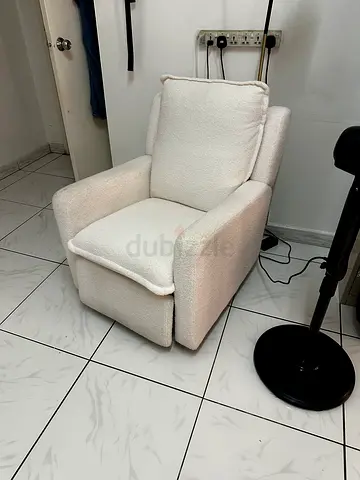 Luna Electric Recliner Nursing Chair - Off White