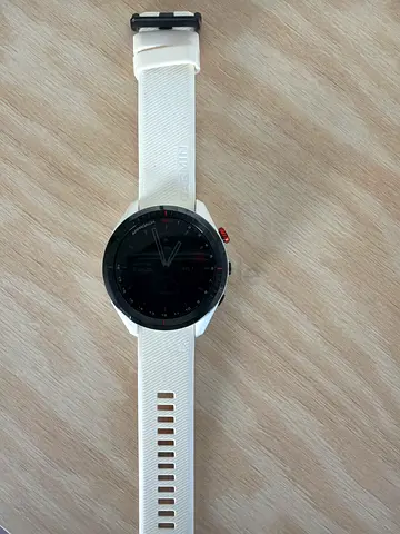 White Garmin-style Smartwatch - Good Condition - S62