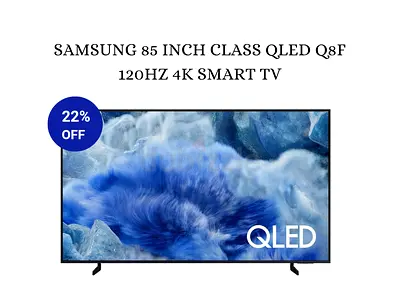 Samsung 85 Inch Class QLED Q8F 120Hz 4K Samsung Vision AI Smart TV