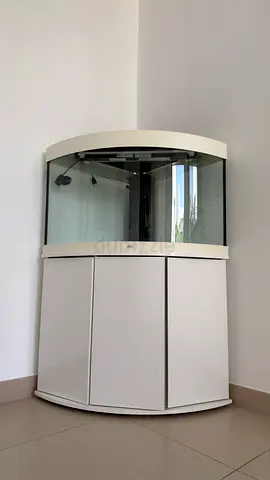 JUWEL Trigon Corner Aquarium with Cabinet – White