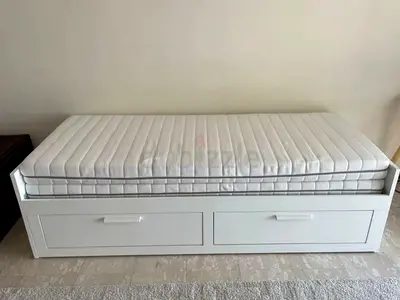 IKEA brimness daybed with 2 big storage drawers and 2 IKEA mattresses.