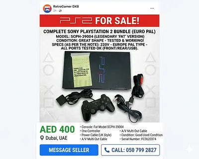 🎮 SONY PLAYSTATION 2 (FAT VERSION)