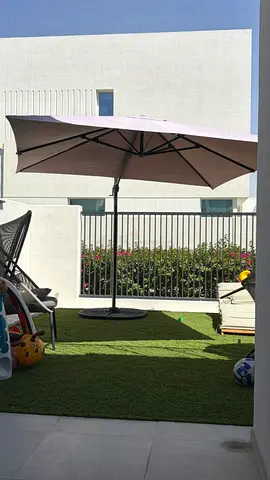 Large Outdoor Garden Umbrella with Base