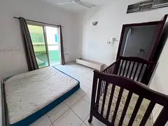 One bedroom and living room, balcony with a view, central air conditioning, large area, fully lit ap