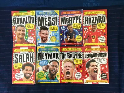 8 FOOTBALL SUPERSTARS BOOKS