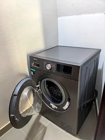 HISENSE Front Load Washing Machine - Good Condition, 8kg (Dark Grey)