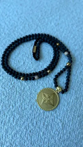 Black Beaded Necklace