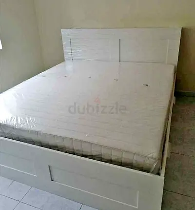 Ikea brimness bed with ikea mattress Queen size 160x200cm bed