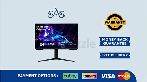Samsung 24 inch Odyssey G3 Monitor | 180Hz Gaming | New | Warranty | Fast Delivery | LS24DG302EUX