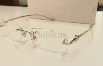 Cartier rimless eyeglasses - silver titanium (preowned)