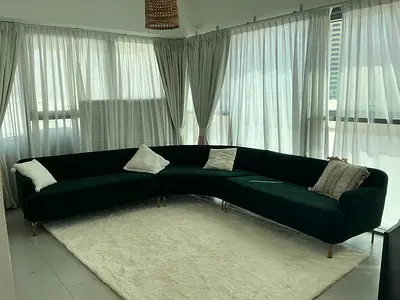 West Elm Curved Modular Sectional Sofa