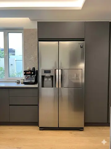 Samsung ICE Makr RS50N3913SA Fridge 501L,Side By Side Water Dispenser Silver