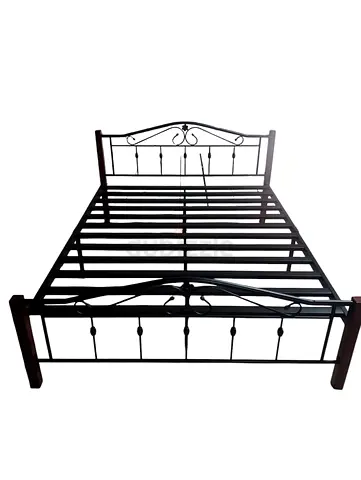 Brand new King size Heavy duty wooden Steel bed frame with Mattress Available