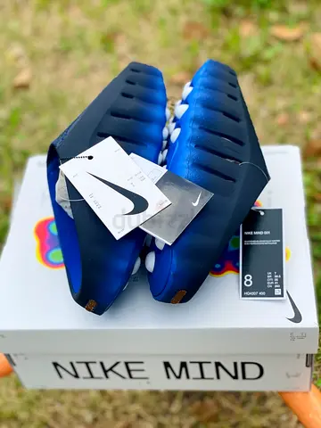 Blue Nike mind 001 Foam Slides - Lightweight Comfort Slides