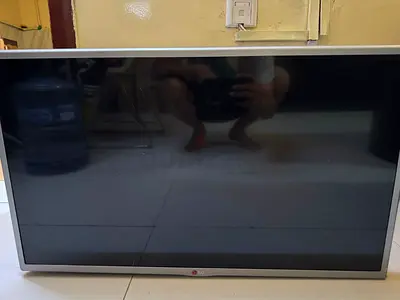 LG LED TV with Silver Frame