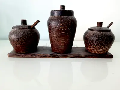 Wooden Salt  Pepper Bowl