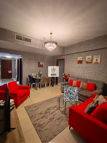شقة غرفة وصالة مع الفرش والباركينج اورينت تاور