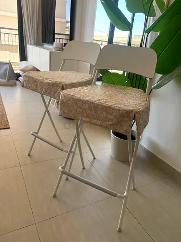 Bar Stool -White Ikea Franklin Bar stool (2)