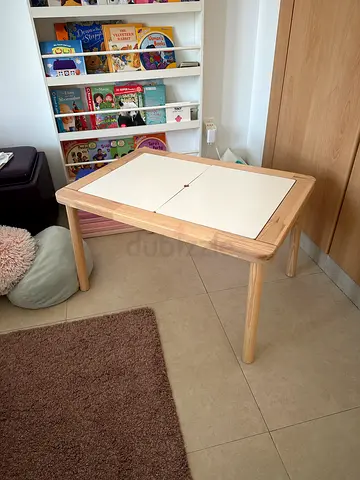 Kids IKEA craft FLASIT table WITH storage DRAWERS for children toys