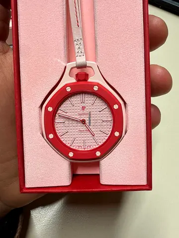 Pink AP x Swatch Royal Oak inspired womens watch - box also
