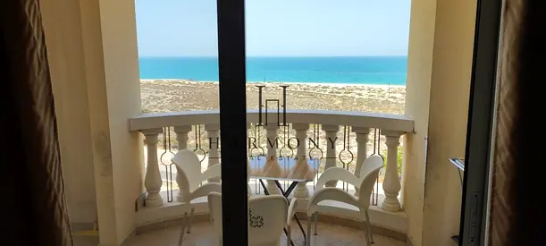 Full Sea View l Private Balcony l Furnished l All Inclusive l Al Hamra Village Gated Community l 1 Year Contract