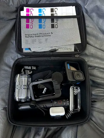GoPro HERO 13  camera bundle with accessories (case, mounts, water proof case,mic,lens and more )