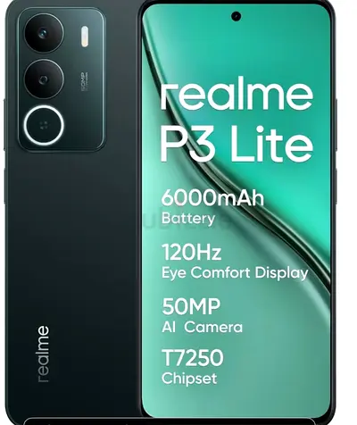 Realme P3 Lite (Green) - 6000mAh, 120Hz, 50MP - Unlocked