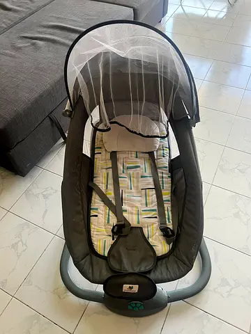 Used baby rocker/bumper seat with harness - good condition