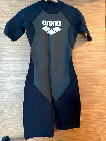 Arena shorty wetsuit / swim swimsuit - men’s white/black