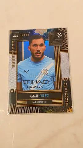 Rayan Cherki Manchester City UEFA Trading Card Limited Edition 11/99