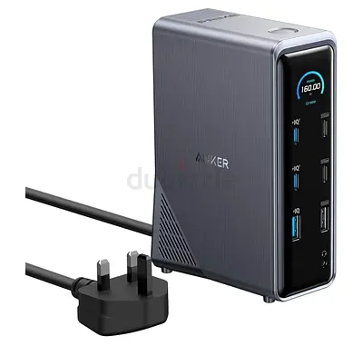Anker Prime Charging Docking Station, 14-Port with 160W Max Output and Built-In GaN AC-DC Power, 10G