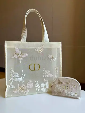 Dior Mesh Tote Bag with Cosmetic Pouch GWP