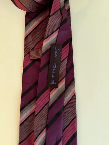 Purple striped mens tie - Etro