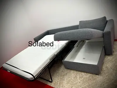 Like new condition IKEA grey color lshape sofabed