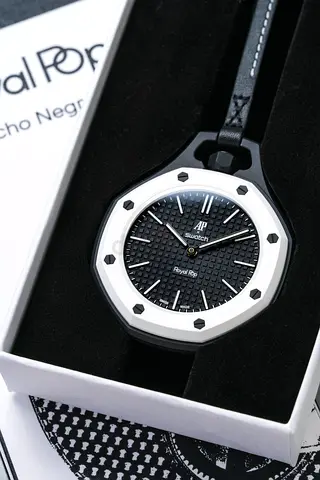 Audemars Piguet x Swatch Royal Oak Royal Pop Limited Edition Watch - Black/White