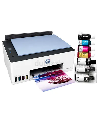 Used printer HP Smart Tank 585 and ink together for sale, in perfect condition, prints very well