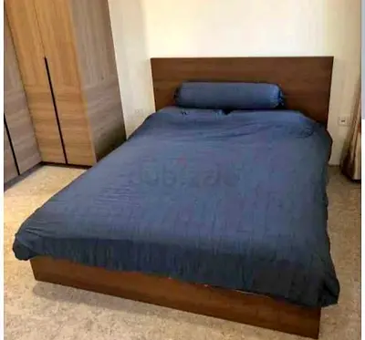 Malam double size bed 140/200cm bed with 2 storage drawers underneath and Ikea mattress is available