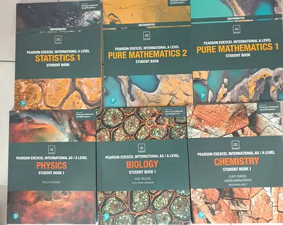 Edexcel IA/AS Level (Physics, Biology, Chemistry, Pure Maths 12, Statistics 1)