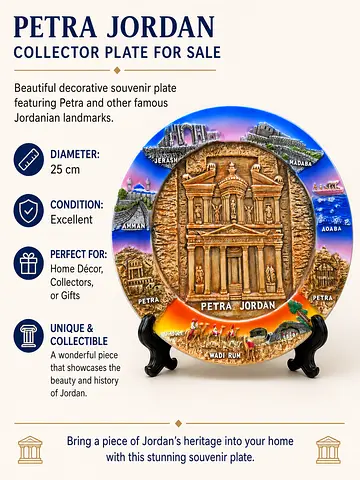 🇯🇴 PETRA JORDAN COLLECTOR PLATE FOR SALE 🇯🇴