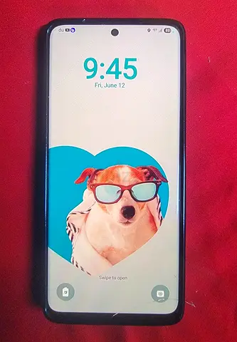 Used Android smartphone in good working condition with case