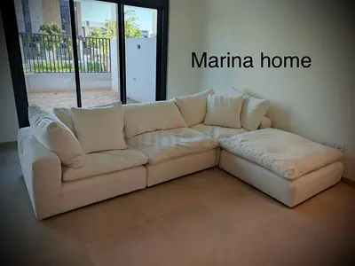 Excellent condition marina home luscious sofa with footstool