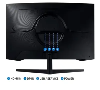Samsung 32 Odyssey G5 G55C QHD Curved Gaming Monitor, 165Hz refresh rate and 1ms response time